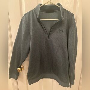 Under Armour Green/Gray Quarter-Zip pullover